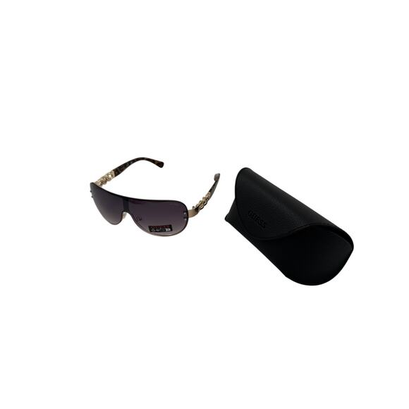 Guess Accessories - GUESG113: Guess Women's Shield Sunglasses with gold designs